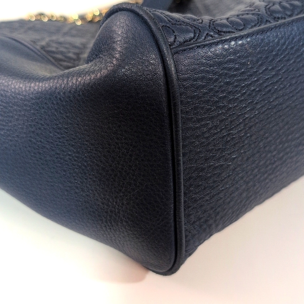 Tory Burch Bryant Tote with Matching Wallet Navy Blue - Picture 5 of 16